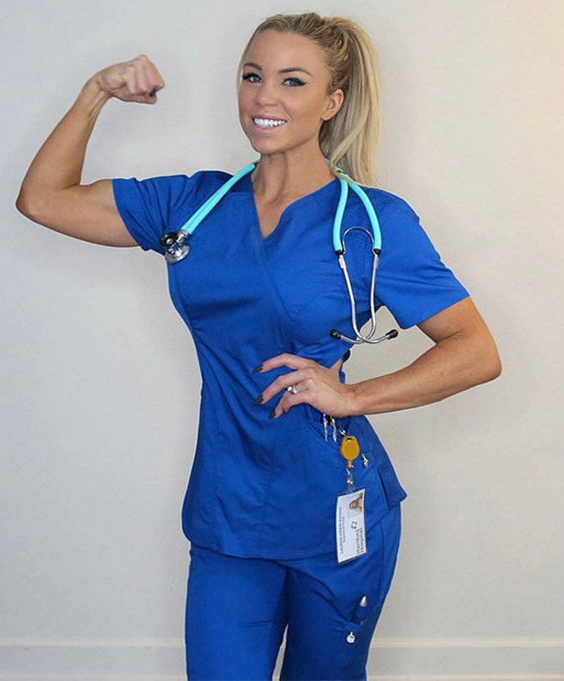 Lauren Drain Fit Sexy nurse turns Instagram starlet with jawdropping