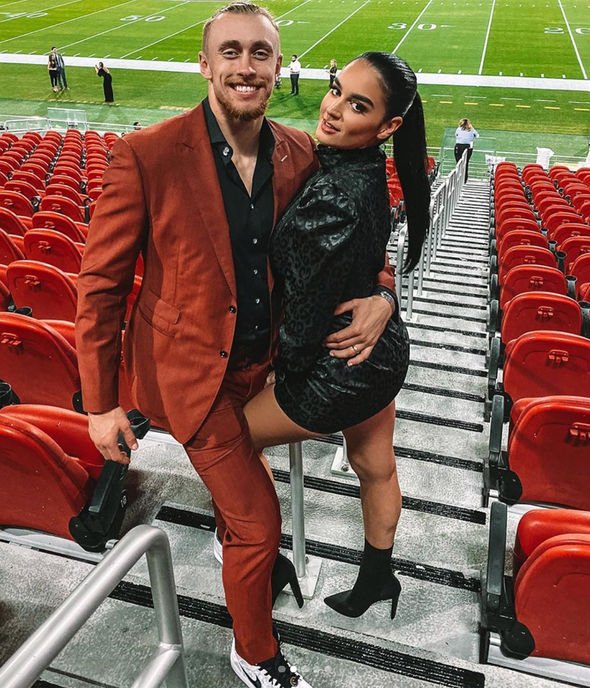 Kittle wife How Chiefs star planned lastminute wedding with
