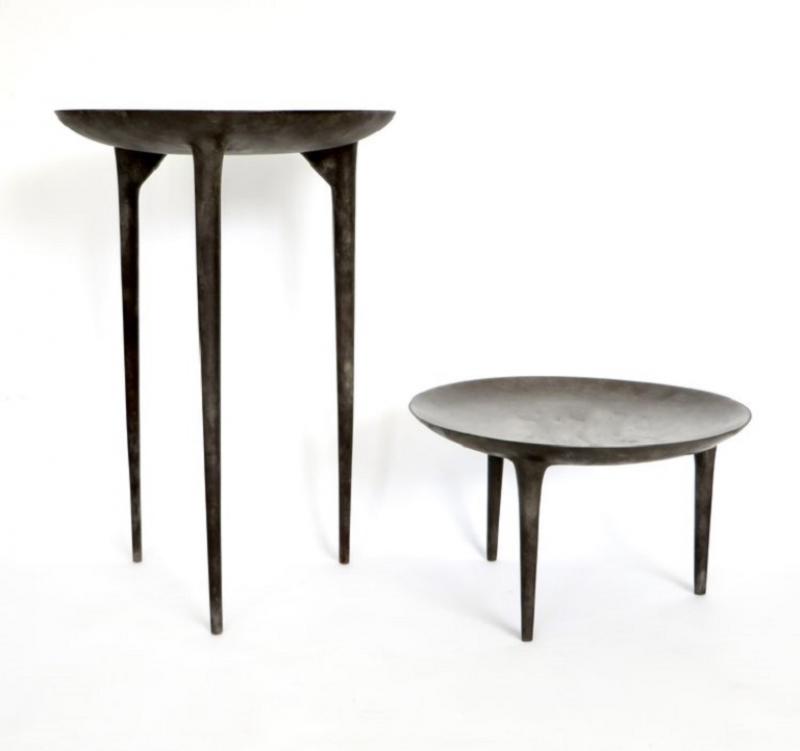 Rick Owens RICK OWENS TALL BRONZE BRAZIER SIDE TABLE