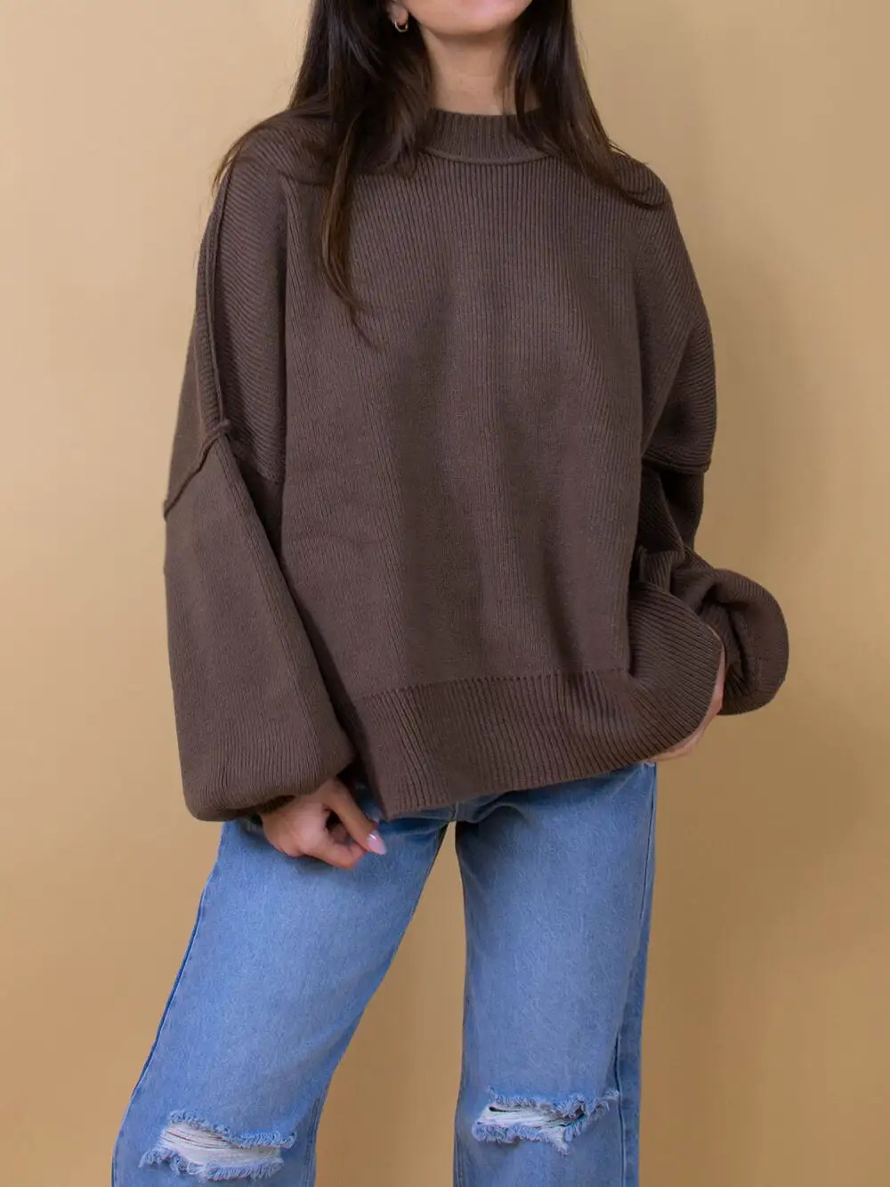 Martha Sweater in Brown Versatiy