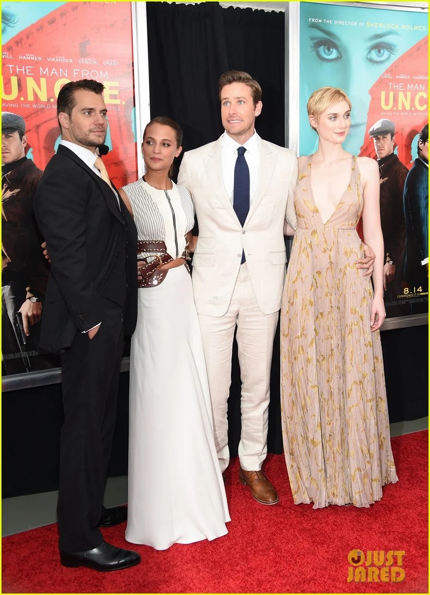 Photo alicia vikander elizabeth debicki man from uncle premiere 14