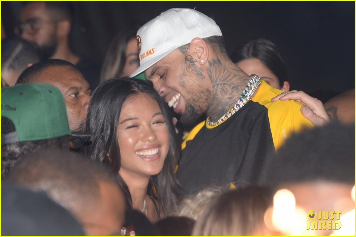 Chris Brown Packs on PDA with Rumored Girlfriend Ammika Harris Photo