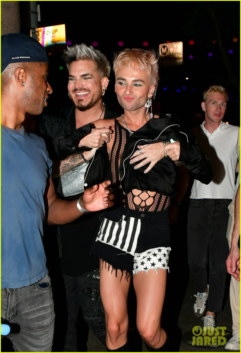 Adam Lambert & Boyfriend Oliver Gliese Hit the Town for Fun Night Out