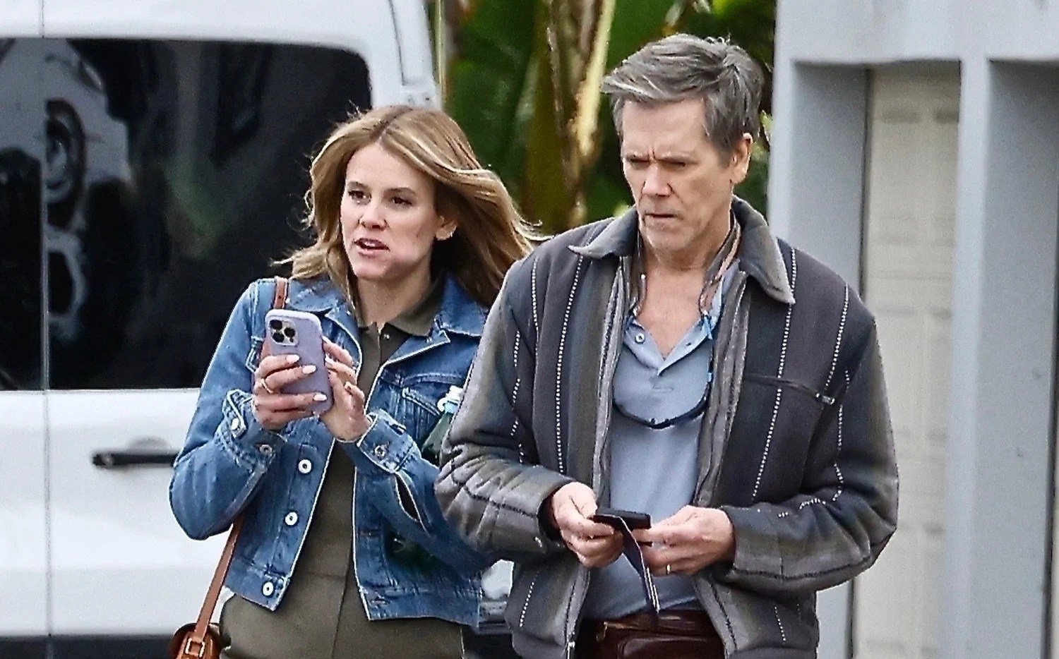 Kevin Bacon Spotted with Daughter Sosie Bacon on Set of New Project
