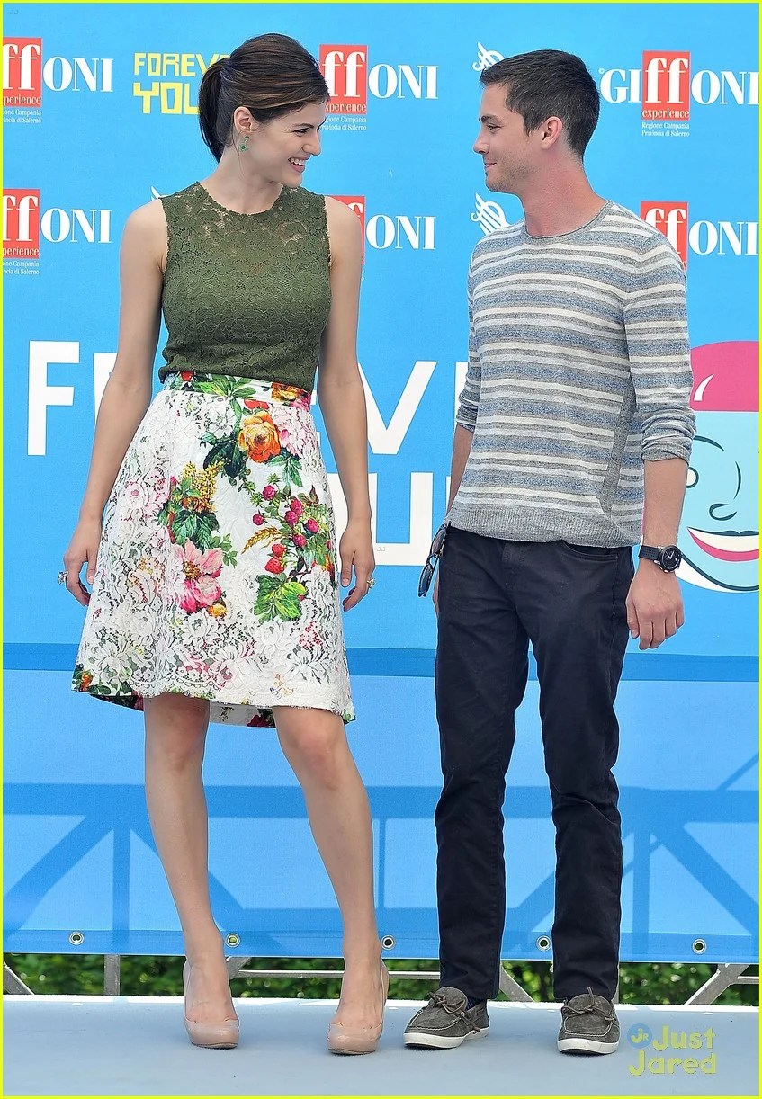 Logan Lerman & Alexandra Daddario Giffoni Film Festival Photo Call