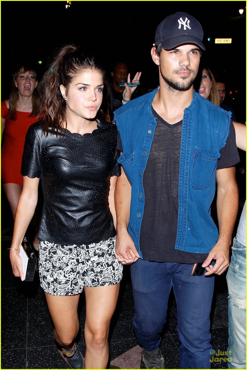 Taylor Lautner & Girlfriend Marie Avgeropoulos Hold Hands After Concert