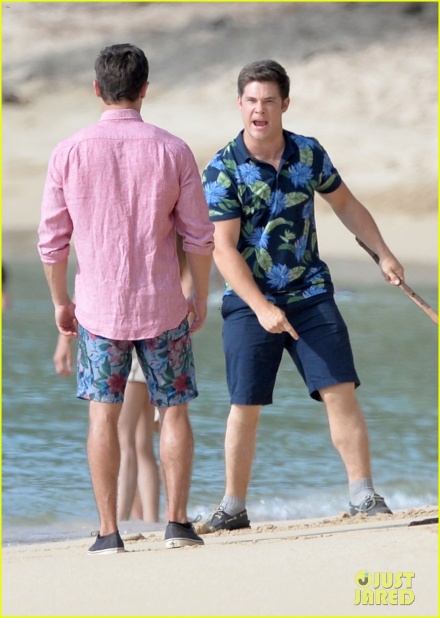 Zac Efron Gets Yelled at by Adam Devine While Filming Their New Movie