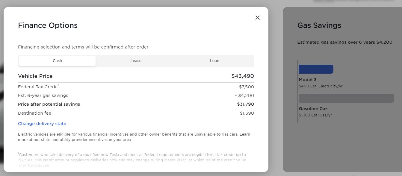 Tesla's US Site Finally Shows Actual Purchase Price Up Front