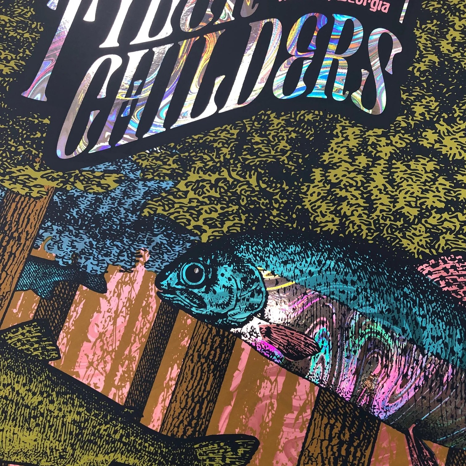 Tyler Childers Atlanta 19 Uncut (Swirl Foil) Status Serigraph
