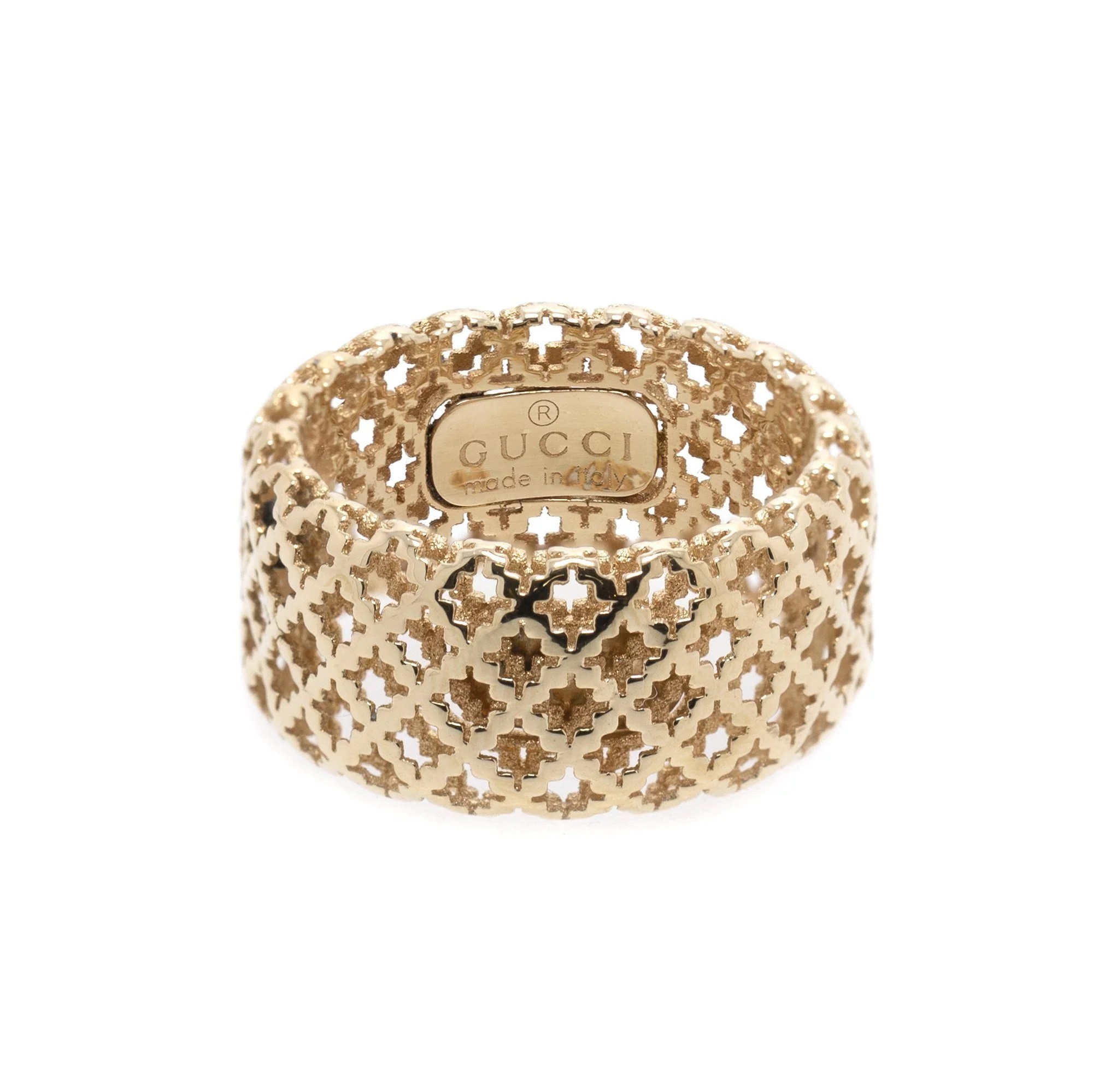 Gucci 18k Gold Diamantissima Ring Oliver Jewellery