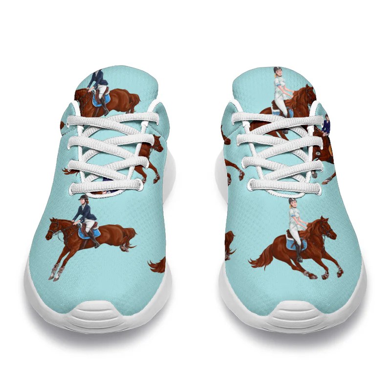 Equestrian Horse Riding Sport Sneakers White
