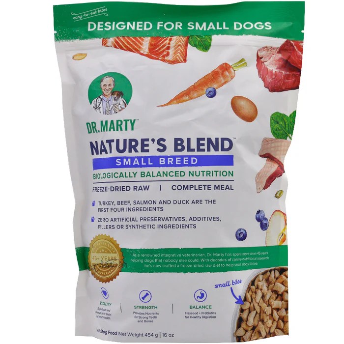 Dr. Marty Nature's Blend Small Breed Premium FreezeDried Raw Dog Food
