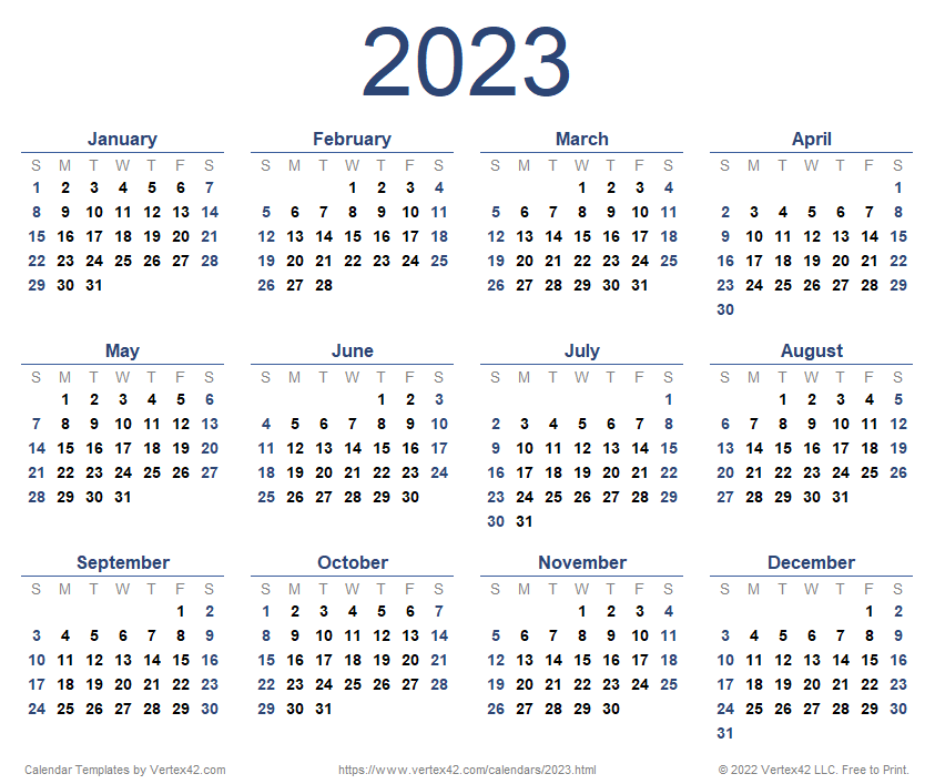 Excel Calendar 2023 Template May 2023 Calendar