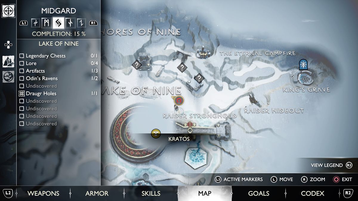 God of War Ragnarok Midgard artifacts, collectibles and Odin’s Ravens