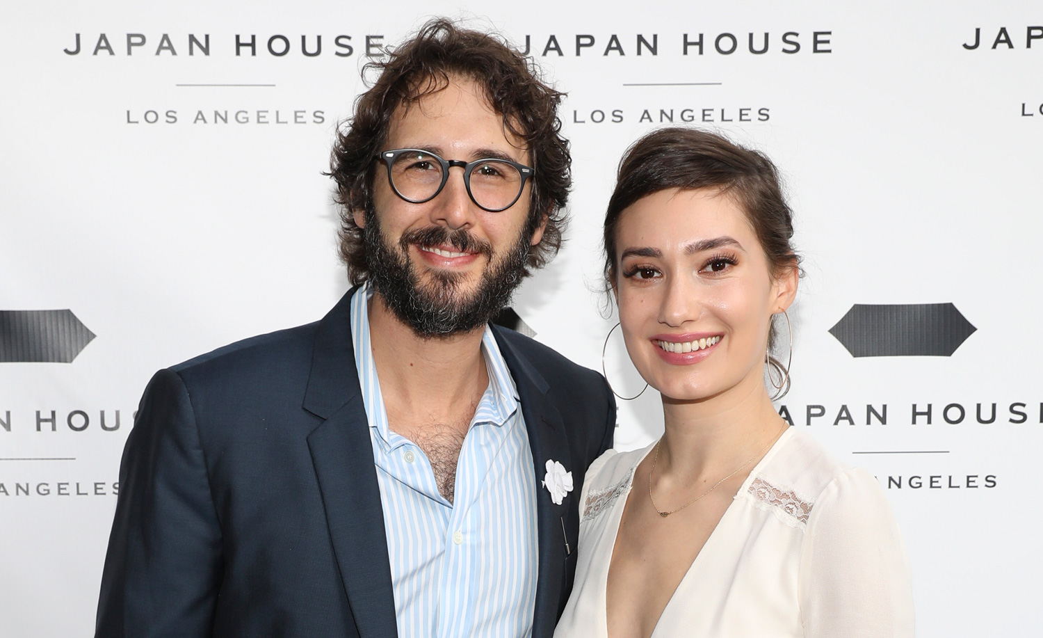 Josh Groban & Girlfriend Schuyler Helford Attend Opening of Japan House