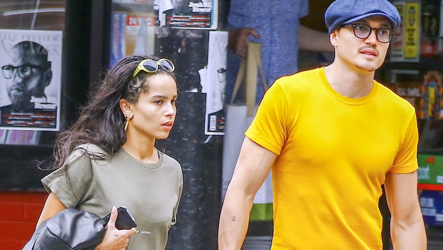 Zoe Kravitz & Boyfriend Karl Glusman Match in Yellow! Karl Glusman