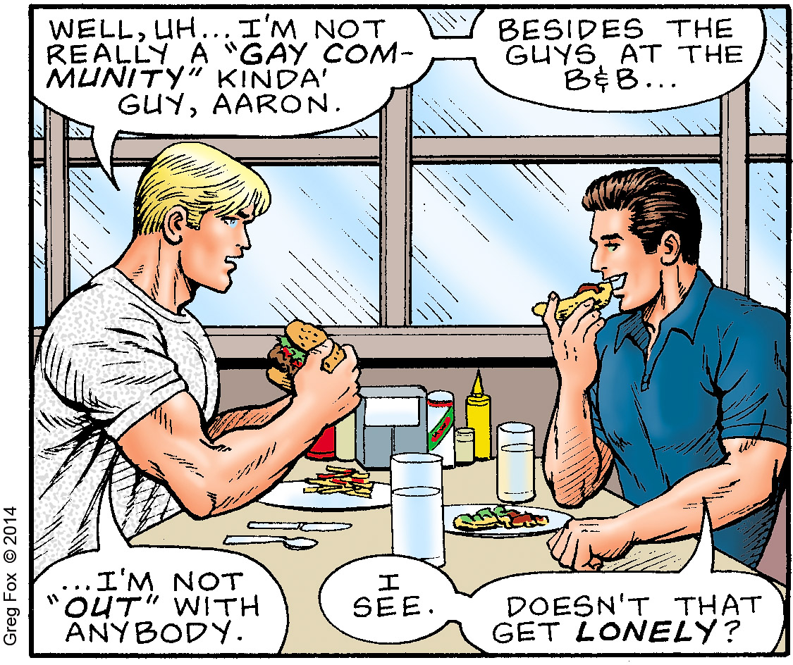 Cartoonist explains why his gay baseball player stays in the closet