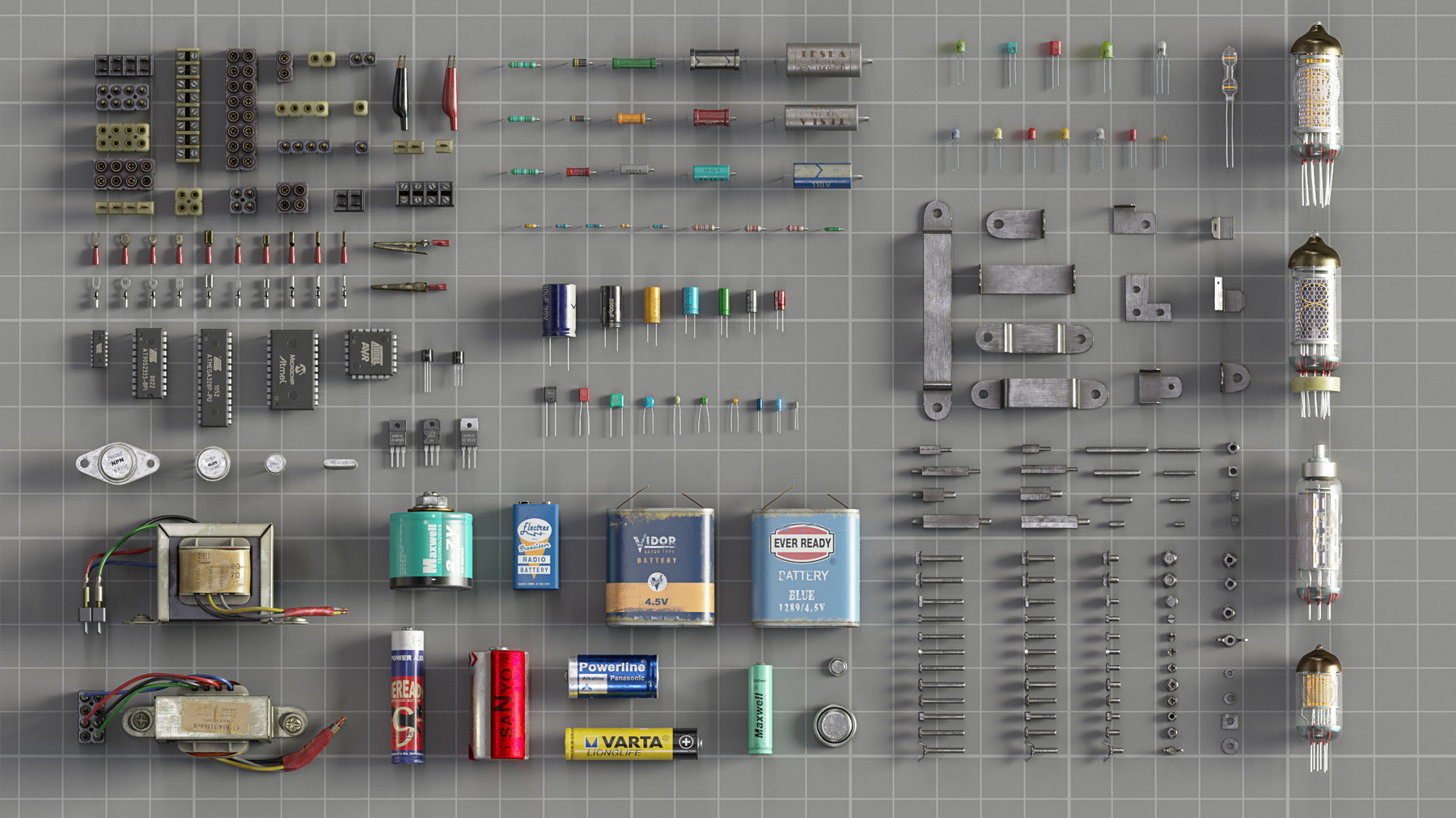 ArtStation Electrical components bundle