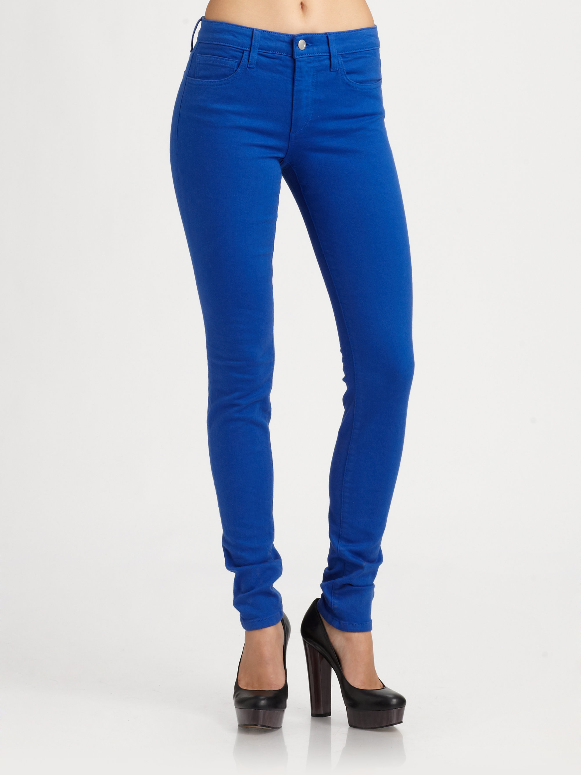 Joe's jeans Colored Skinny Jeans in Blue Lyst