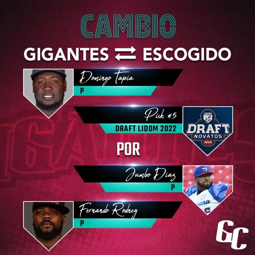 Fernando Rodney y Jumbo Díaz son cambiados a los Gigantes del Cibao