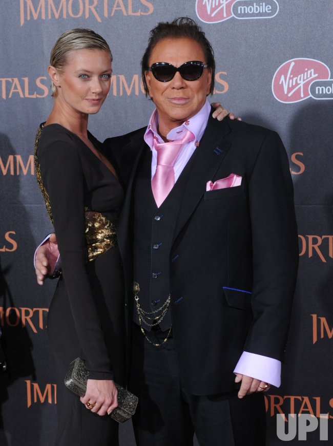 Photo Mickey Rourke and Anastassija Makarenko attend the "Immortals