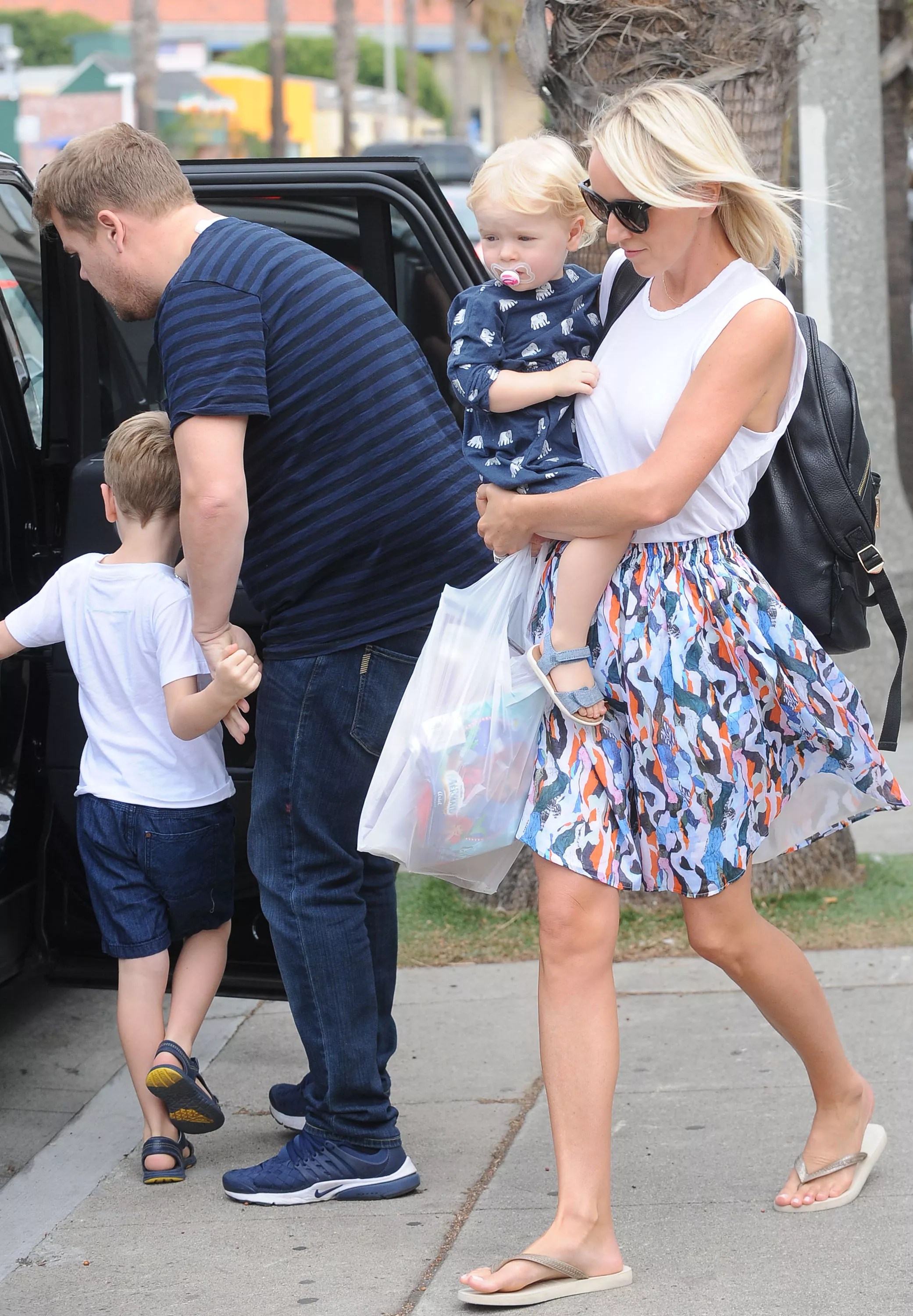 James Corden Goes Toy Shopping With His Family In Los Angeles Celeb