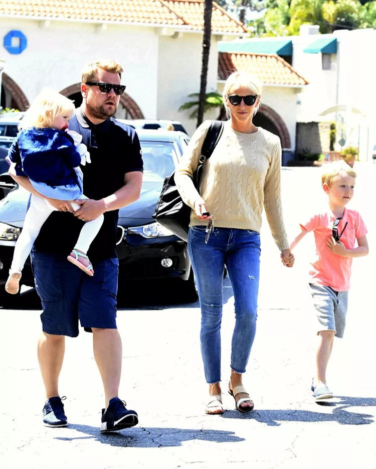 James Corden Lunches With Family Celeb Baby Laundry