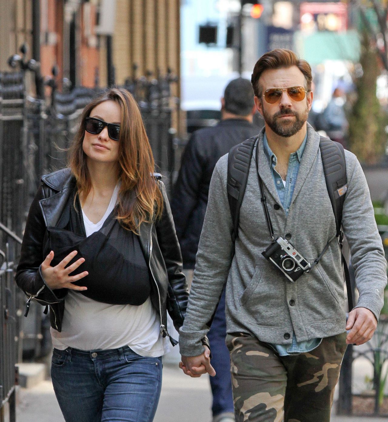 Olivia Wilde and Jason Sudeikis With Baby Son Out in New York City