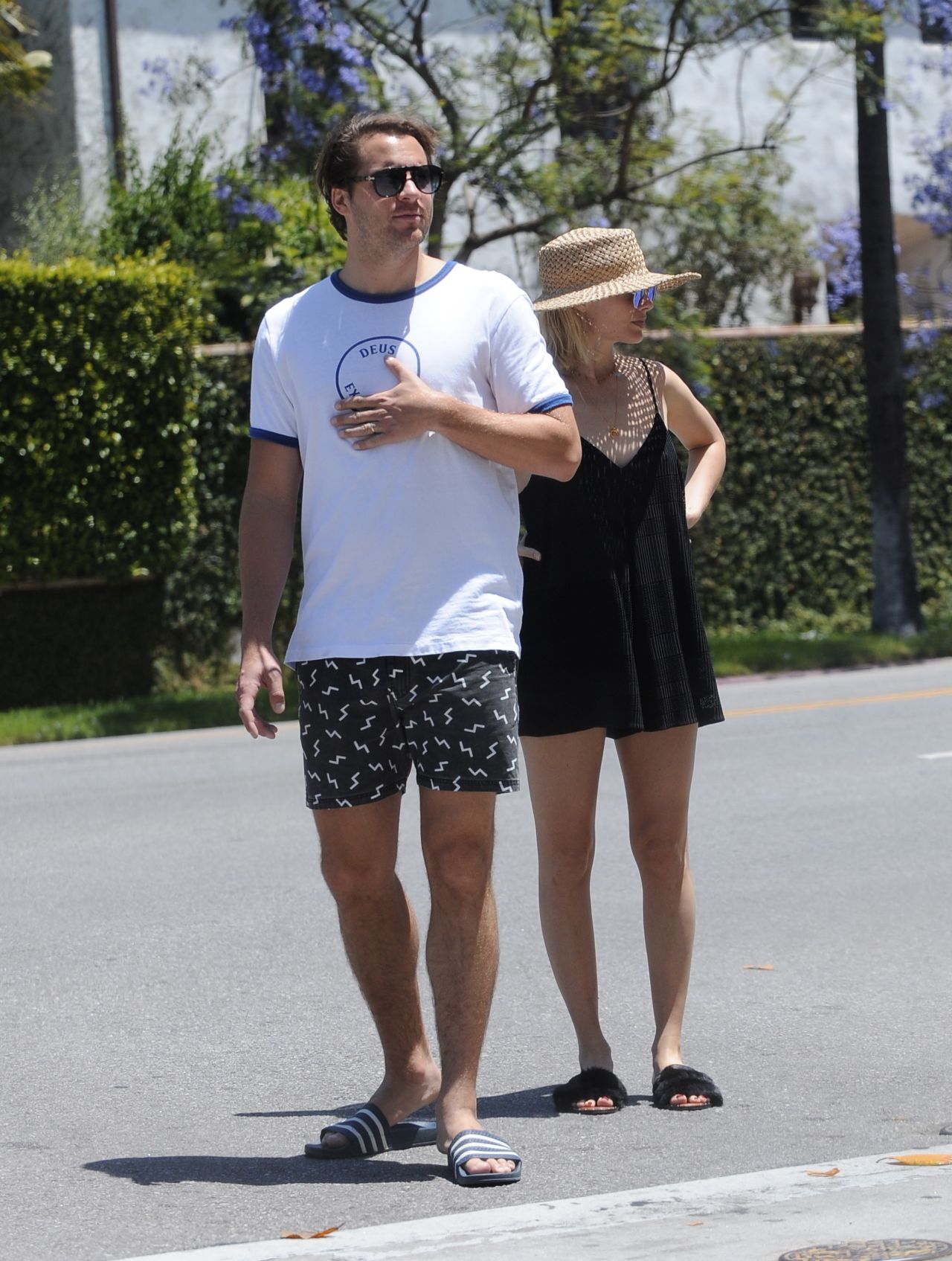 Margot Robbie With Husband Tom Ackerley Out for a Walk in Los Angeles