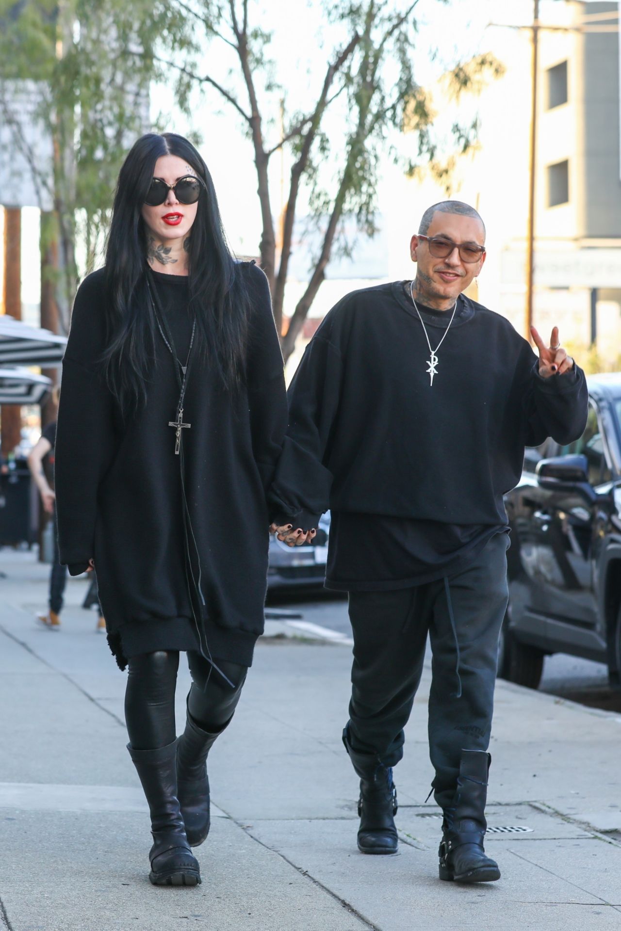 Kat Von D and Rafael Reyes Los Angeles 01/27/2023 • CelebMafia