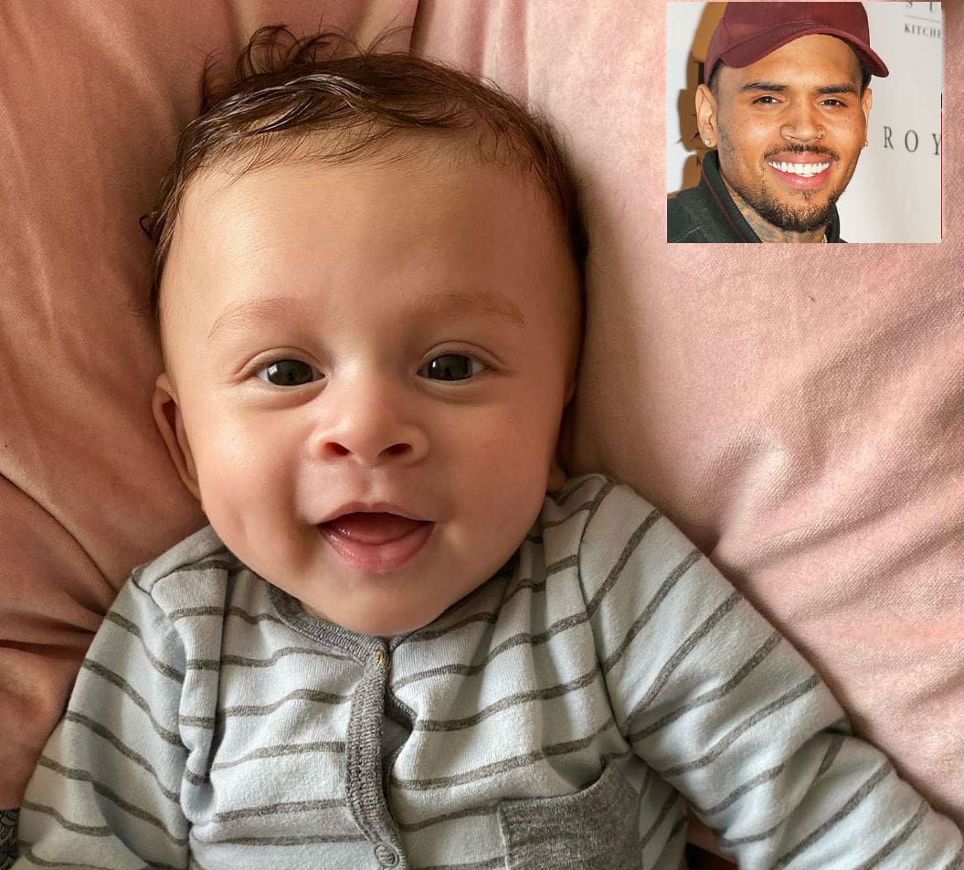 Chris Brown Posts Adorable Pic Of Baby Aeko ‘Dreaming In Color’ While
