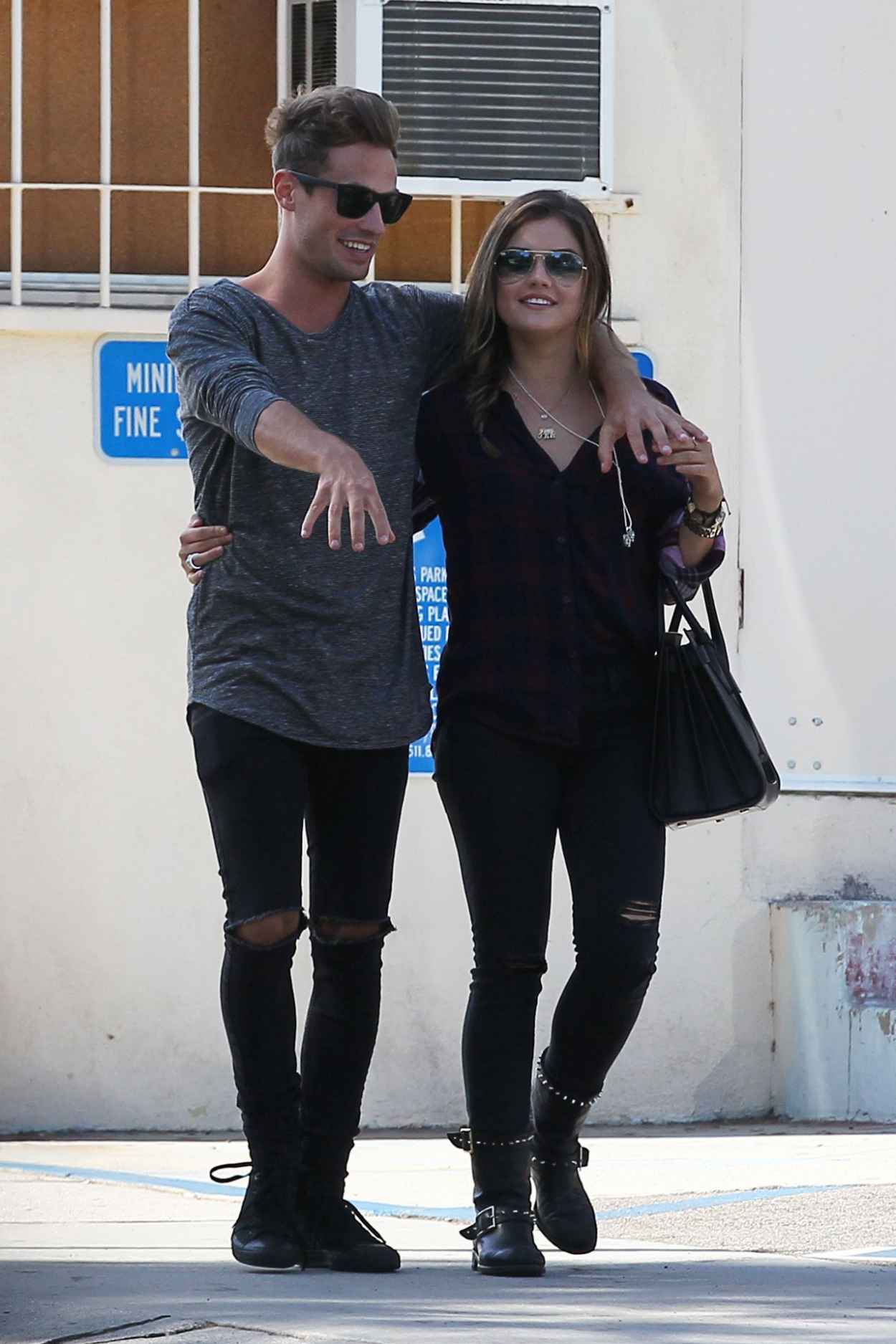Lucy Hale Street Style With Her Boyfriend Out in Los Angeles