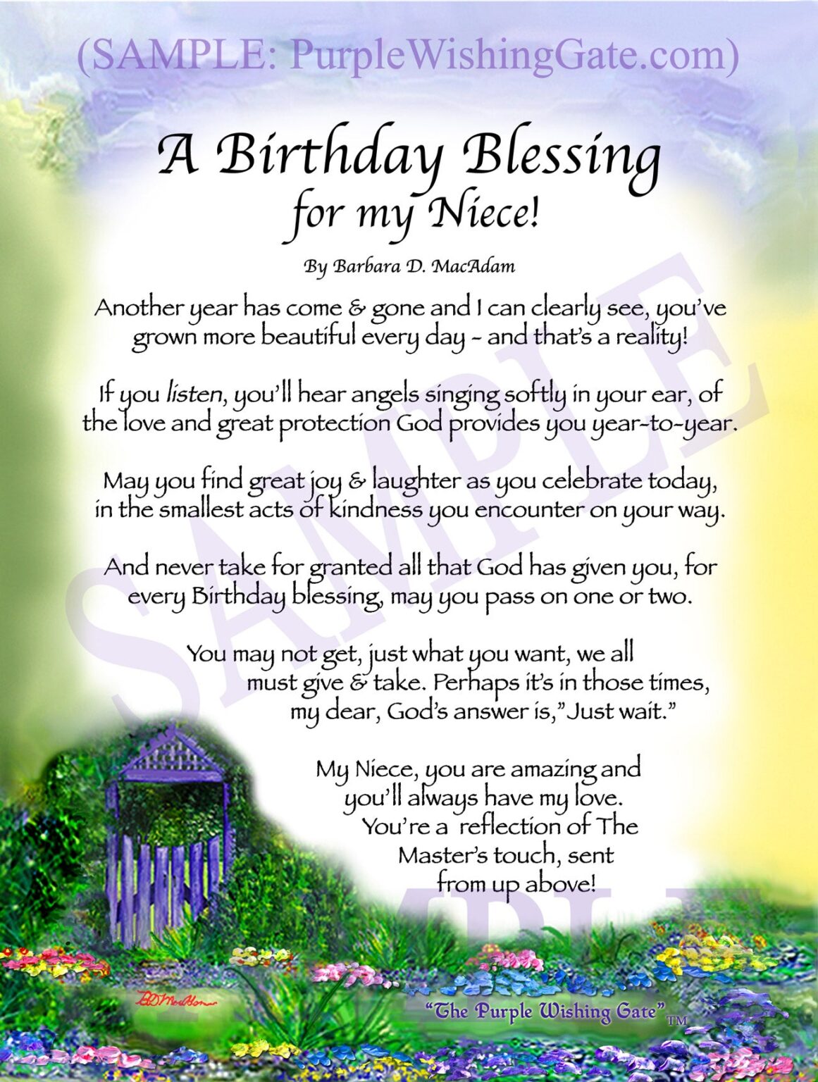 Prayer For Niece Birthday