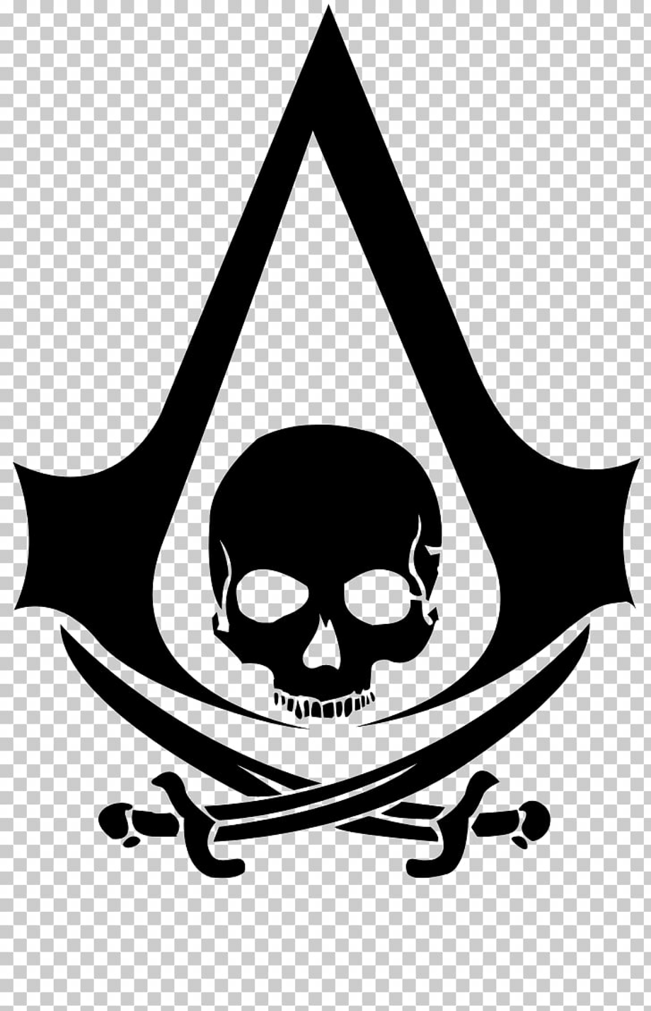 Download High Quality assassins creed logo black flag Transparent PNG