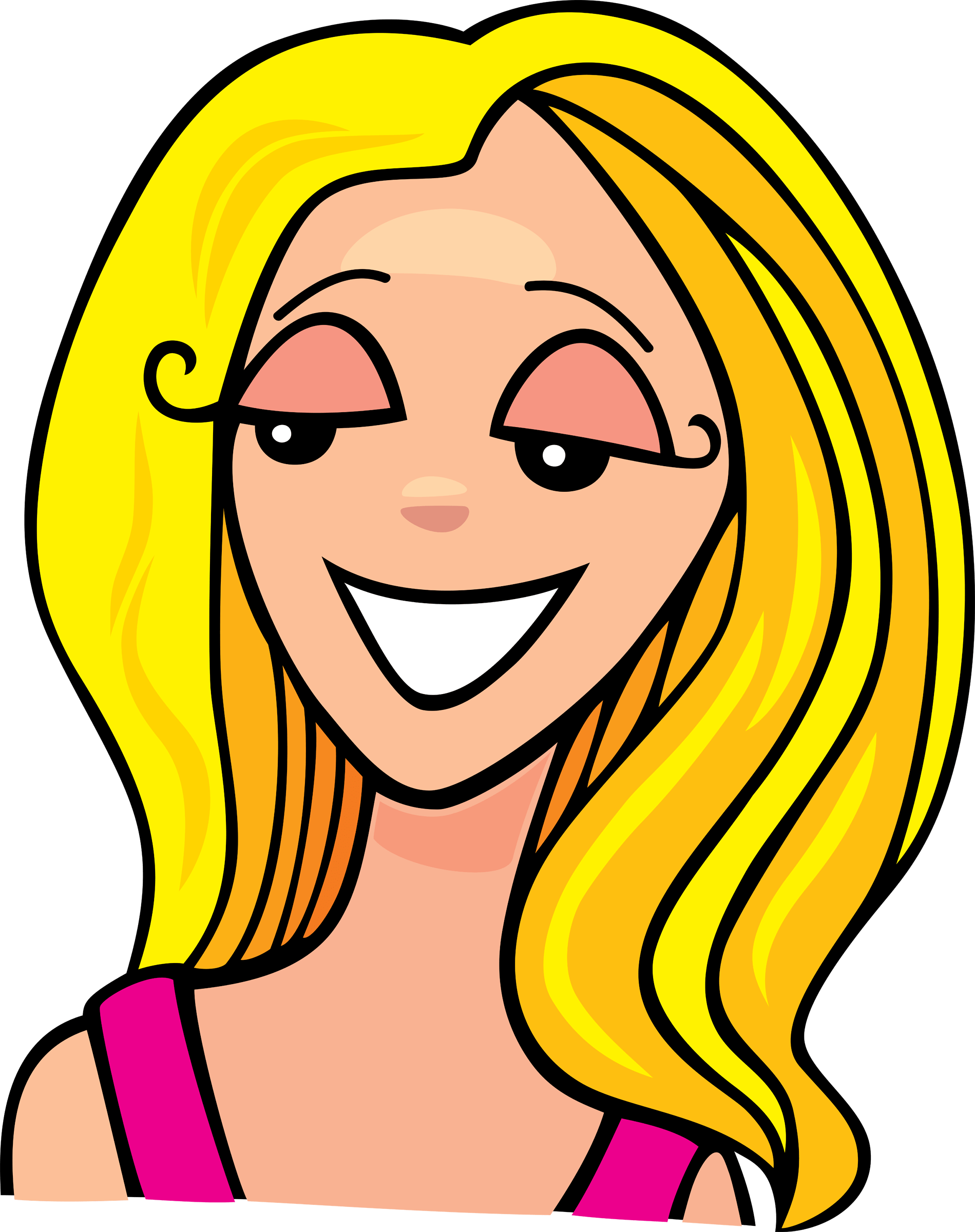 Blonde Hair Cartoon Characters Cliparts.co