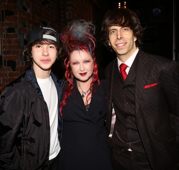 Cyndi Lauper with son Declyn Wallace Thornton and husband David