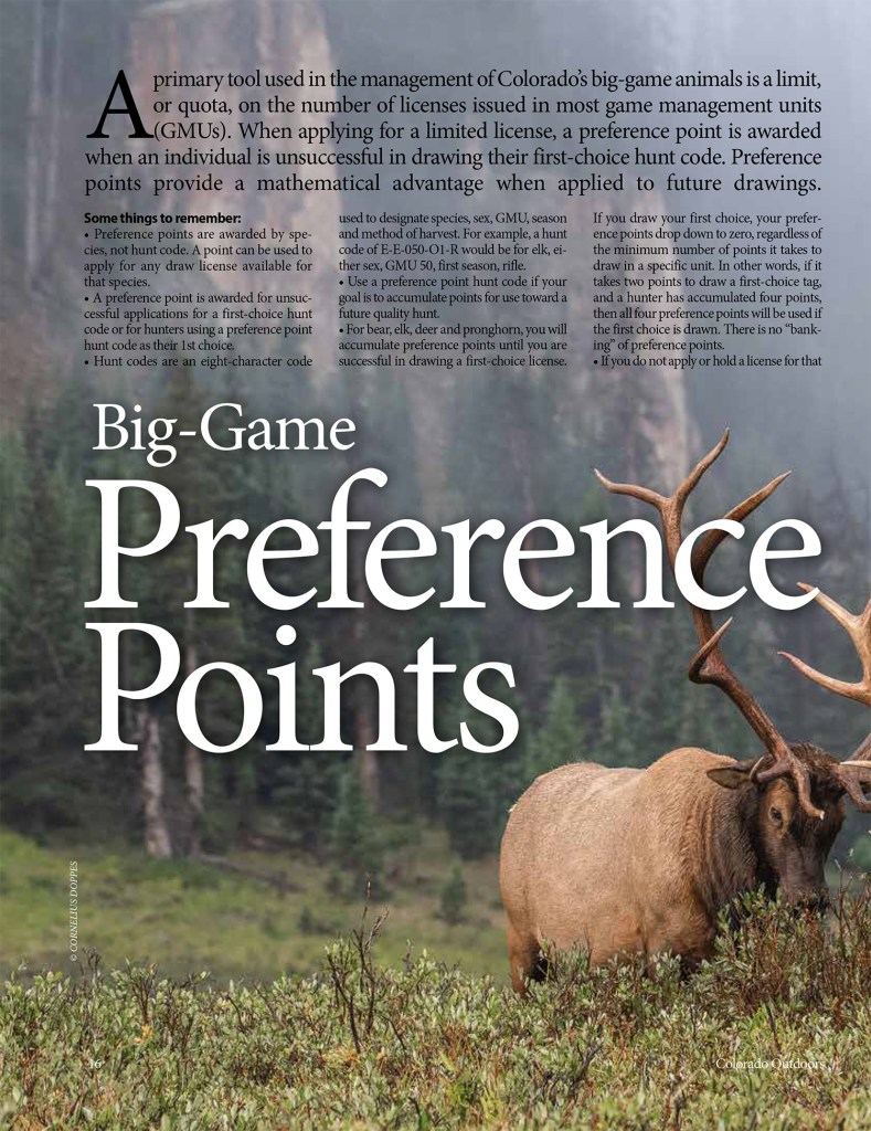 2019 Colorado Outdoors Preference Point Issue Online Edition Colorado Outdoors Online