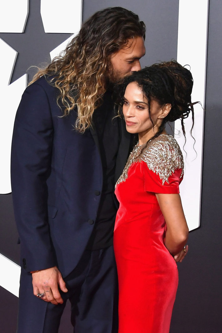 Lisa And Jason Momoa Stylish As Ever For 'Justice League