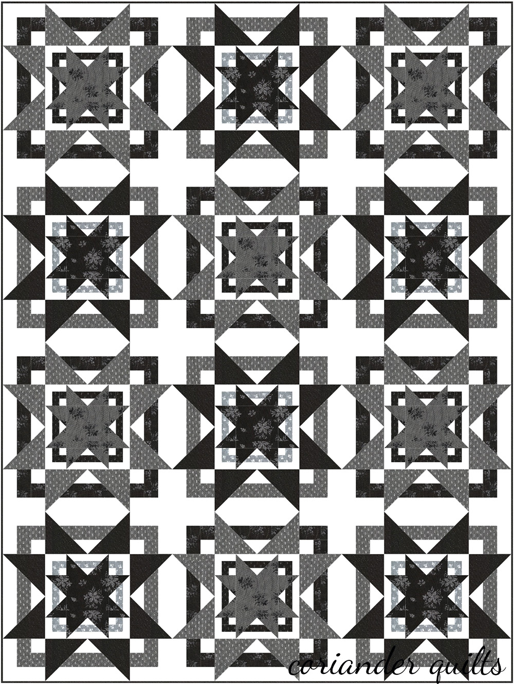 Blooming Star Free Quilt Pattern Coriander Quilts