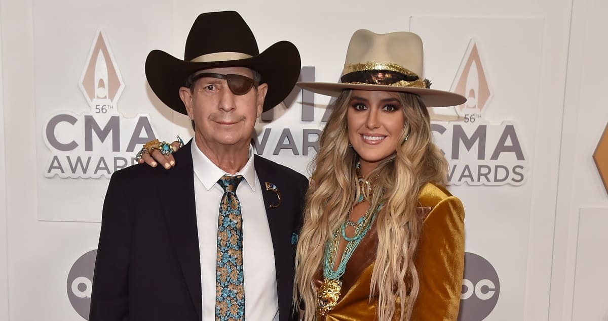 Lainey Wilson Attends The 2022 CMA Awards With Her Father, Brian, By