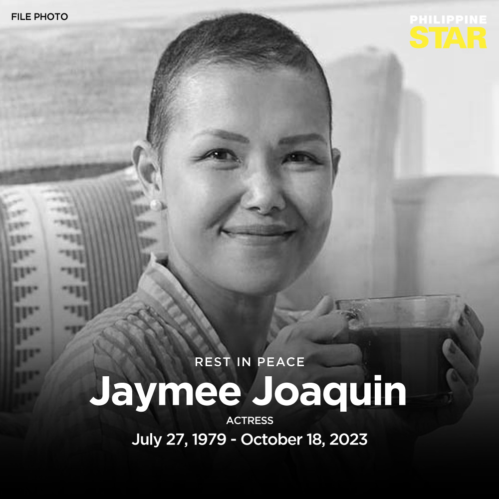 RIP, JAYMEE Actress Jaymee Joaquin dies at 44 after battle with breast