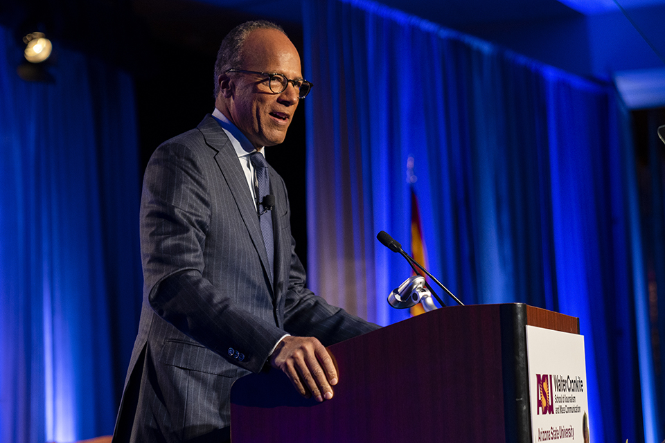 Cronkite School Honors NBC’s Lester Holt with 36th Cronkite Award ASU