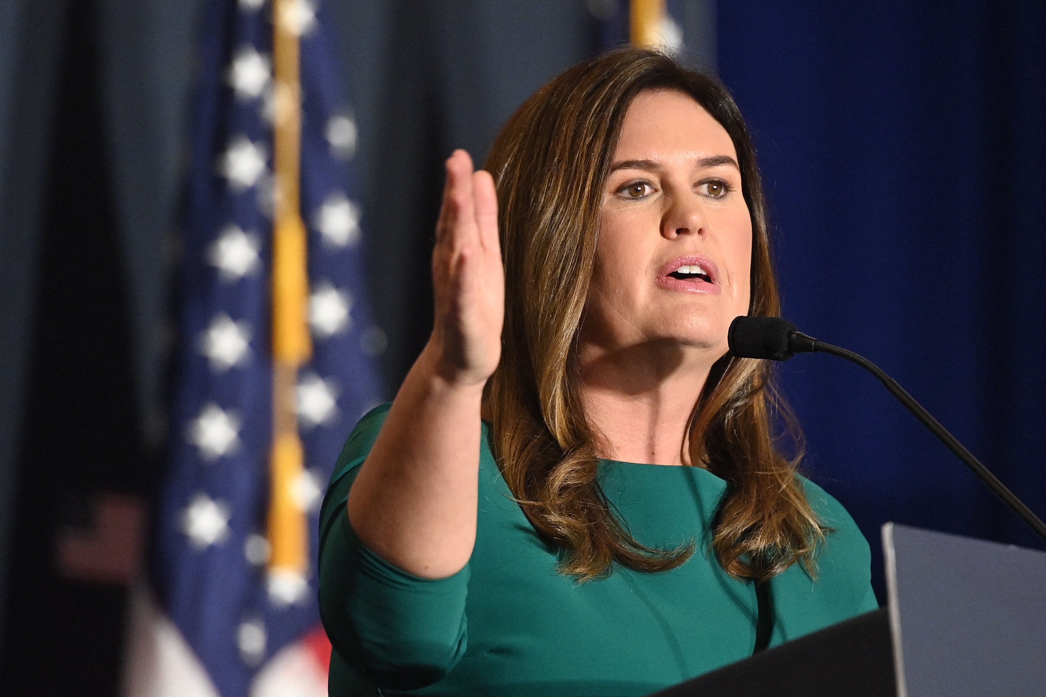 Sarah Huckabee Sanders Eyes Culture Wars as She Takes Office Newsweek
