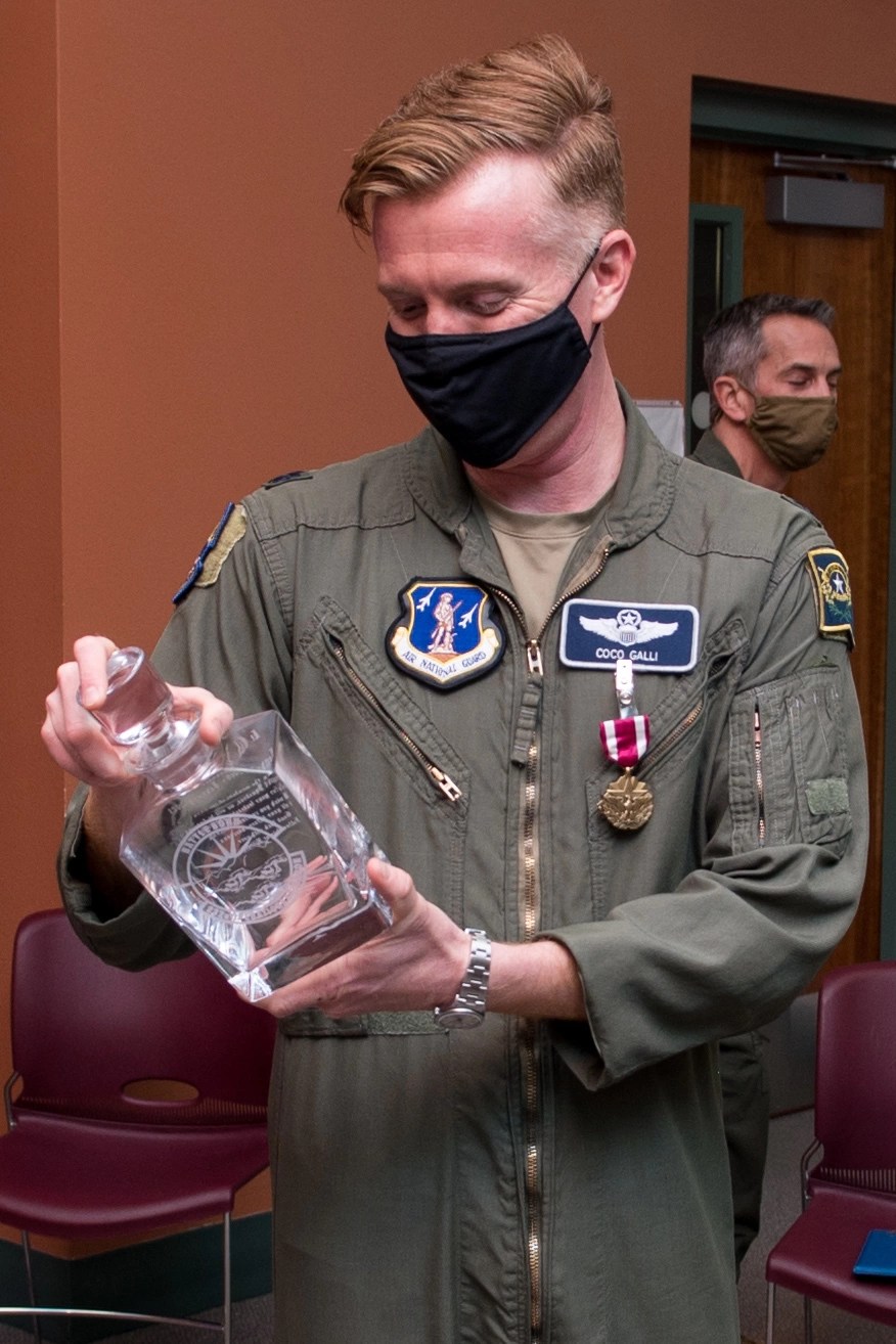DVIDS Images Lt. Col. Justin Galli receives parting gift at the