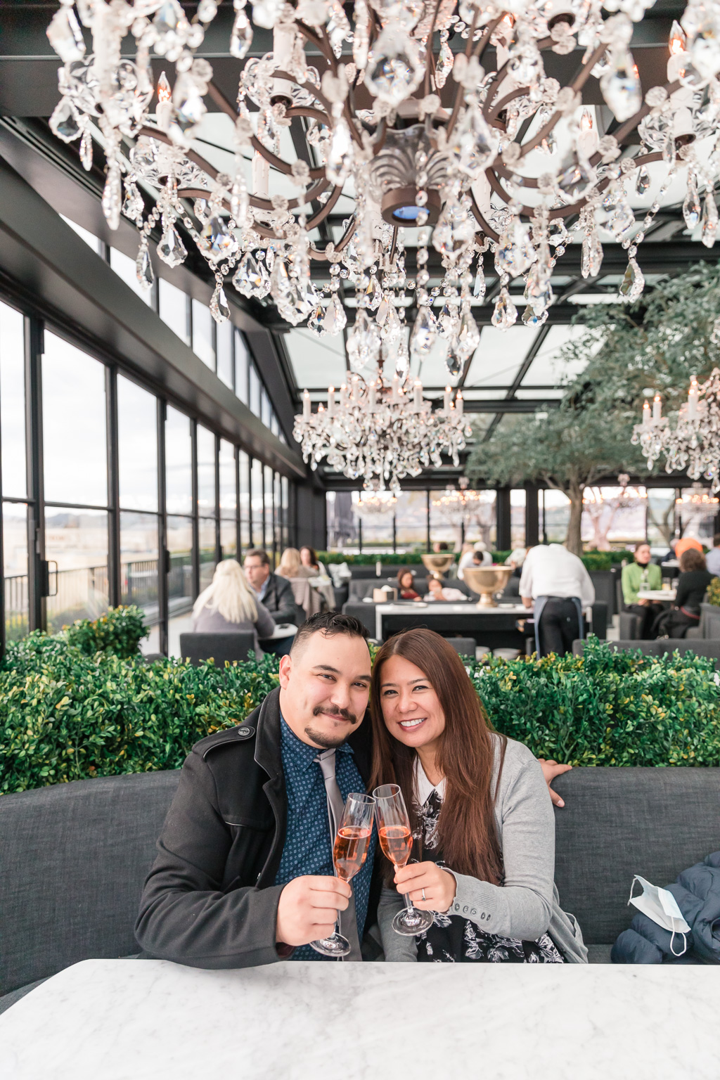 Nick & Carolyn’s RH Rooftop Restaurant Marin Surprise Proposal A Tale