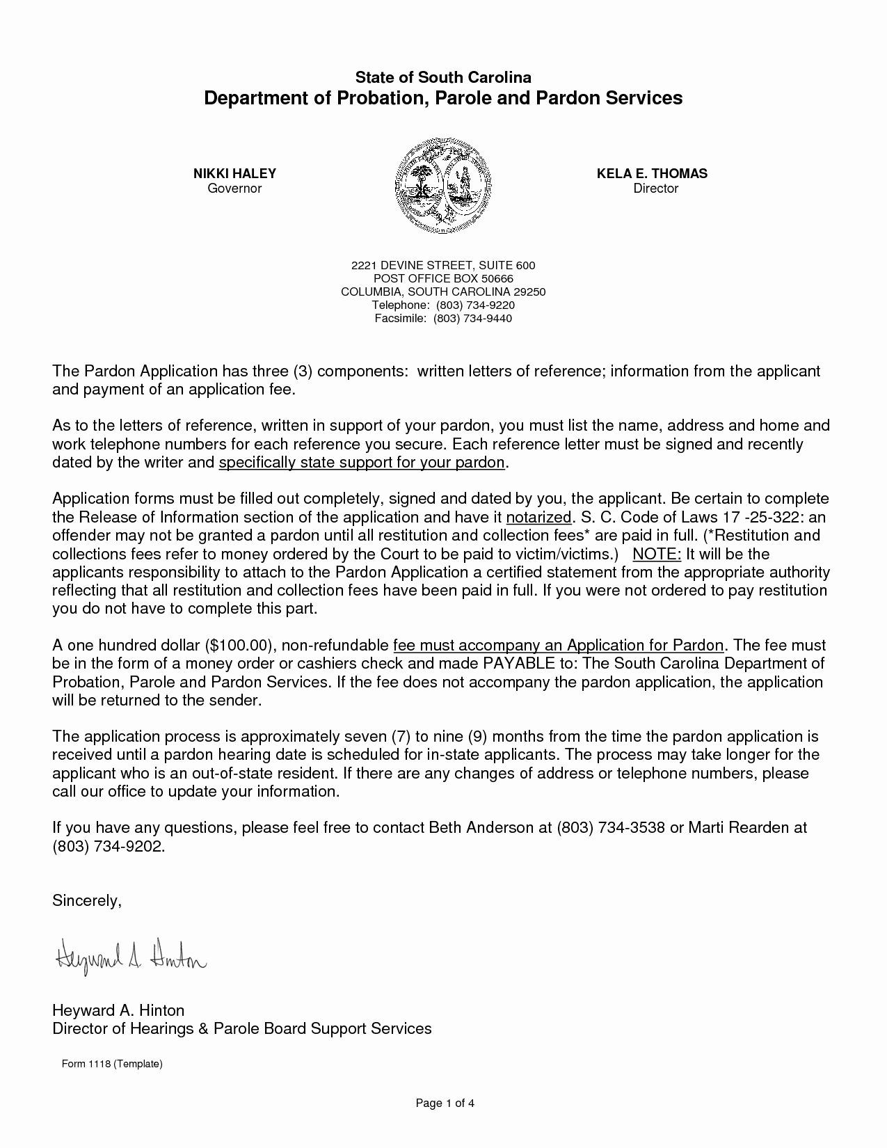 √ 20 Sample Pardon Letters ™ | Dannybarrantes Template