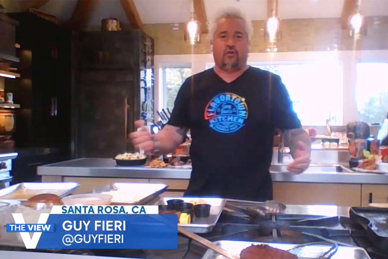Guy Fieri Just Fed 'The View' Hosts So Much Food That They Were Unable to Fight About Politics