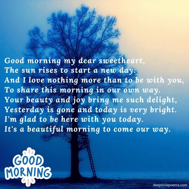 Good Morning Beautiful Poem For Her