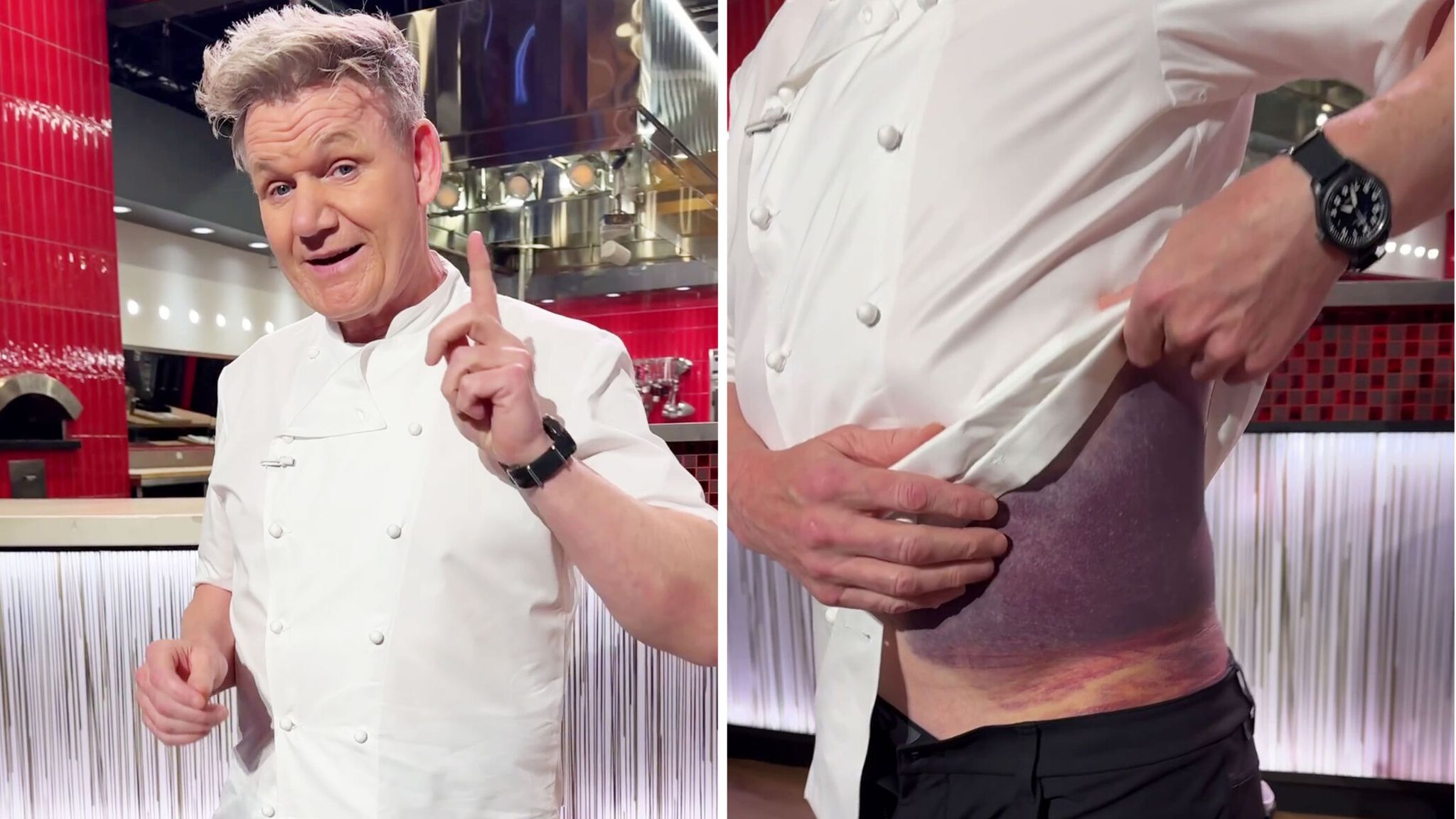 Gordon Ramsay says he's 'lucky to be alive' after bike accident and