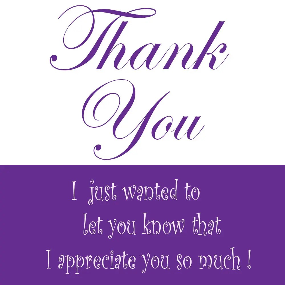 I Appreciate You So Much Send a Charity Card Birthday, Anniversary